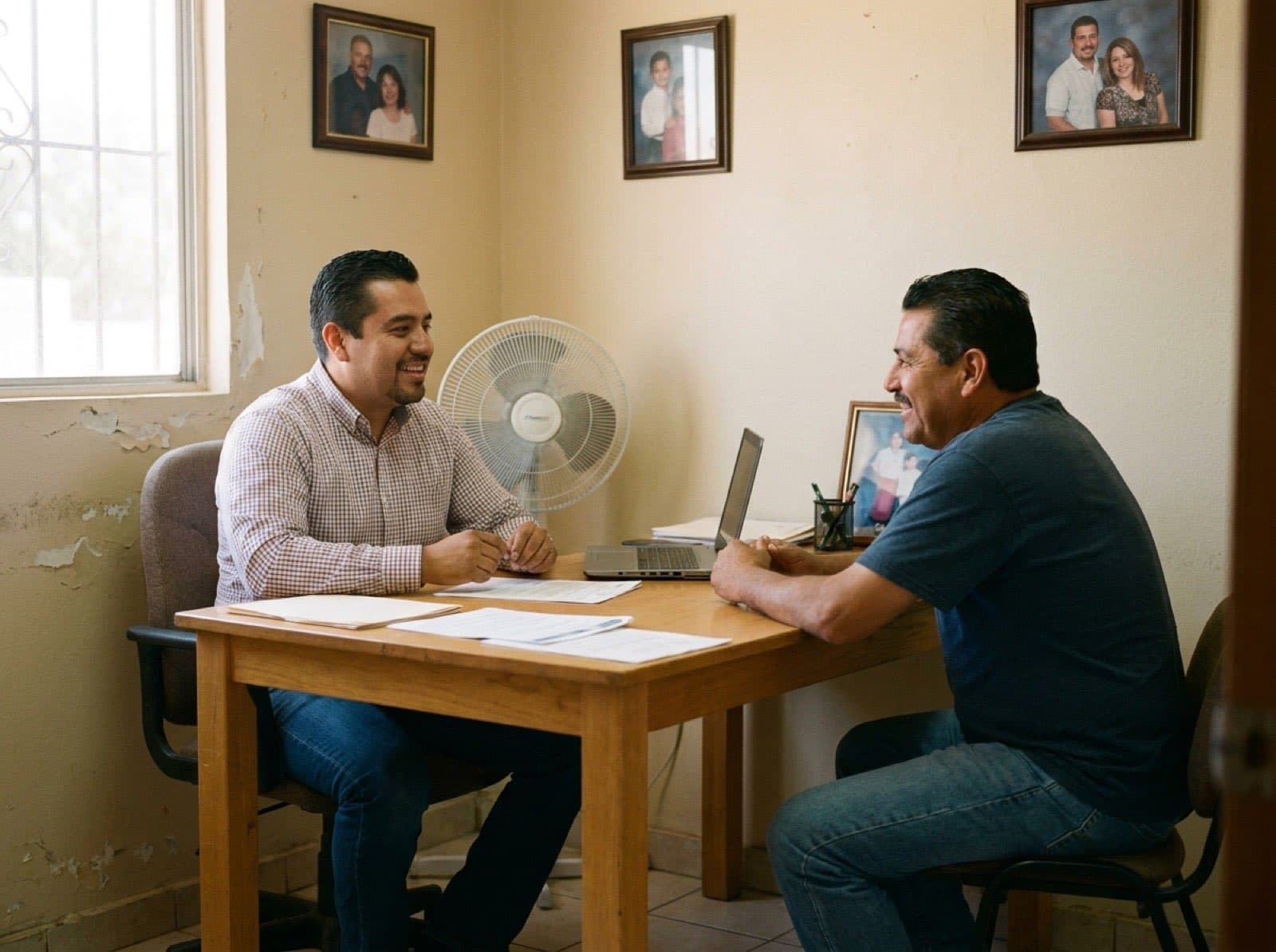 Asesor de Ágil Financiera atendiendo a un cliente